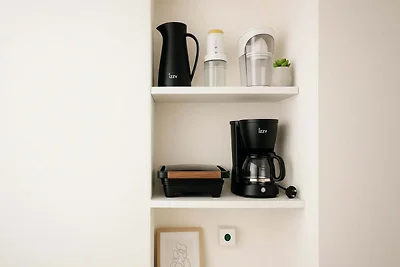 Haus in Lefkes mit Blick auf das Dorf