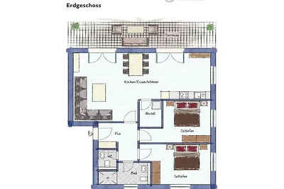 Ferienwohnung in Hage mit Schwimmbecken