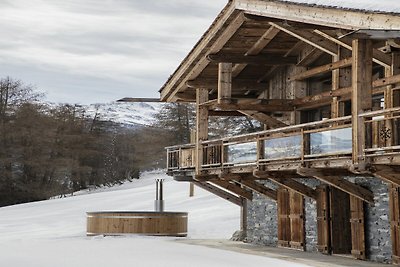 Chalet in Les Masses mit Sauna