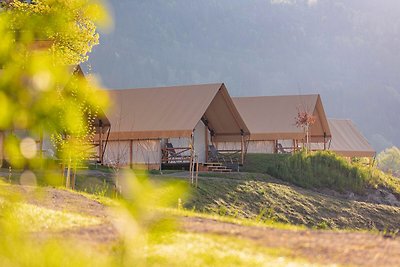 Bella tenda da safari con aria condizionata