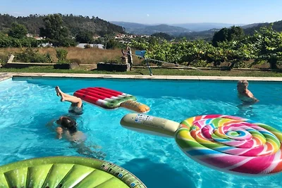 Familie-uitje in een landhuis