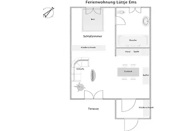 Appartamento per le vacanze Lüttje Ems