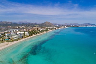 Toegangspoort tot het strand in Playa de Muro