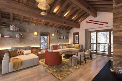 Chalet in Les Places met toegang tot de...