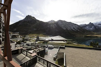 Apartment in Tignes mit Seeblick