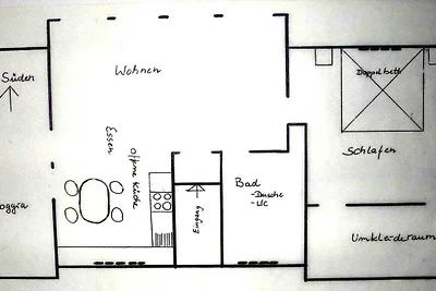 Vakantieappartement met 1 slaapkamer