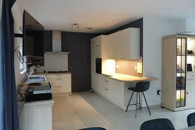 Nieuw huis aan de rand van een groot bos, gro...