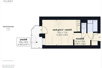 Studio in Frankreich direkt an der Skipiste