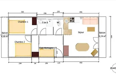 3-kamerhutappartement voor 6 personen, 3 ster...