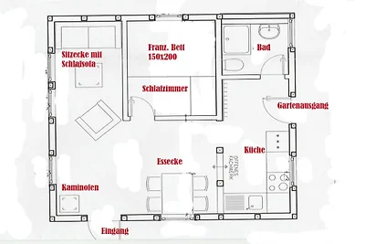 Ferienhaus mit 1 Schlafzimmer