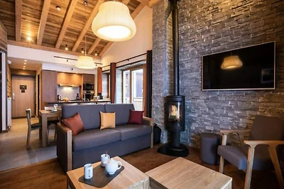 Appartement in Val Cenis met spa en zwembad