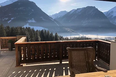 Chalet nabij een trainingslift