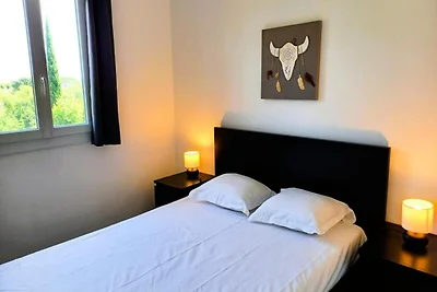 Wohnung in Grimaud mit Blick auf den Pool