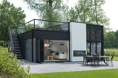 Luxurious house with a gas fireplace