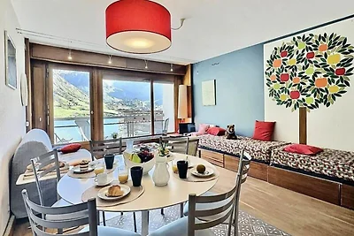 Wohnung in Tignes mit Seeblick