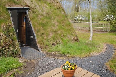 Unica capanna di zolle Drenthe con terrazza a...