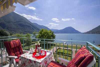 Appartement mit Seeblick auf den Luganersee