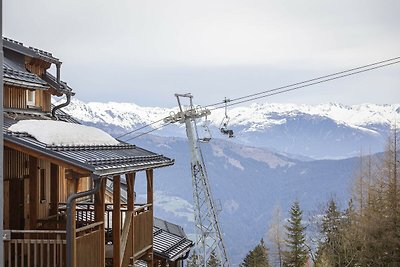 Chalet met uitzicht op de bergen