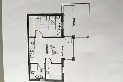 Ferienwohnung mit 2 Schlafzimmer