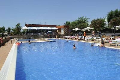 Stacaravan met overdekt terras