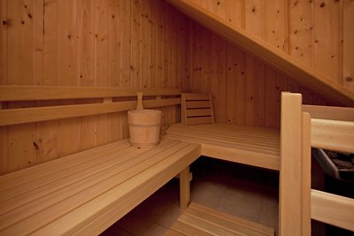 Luxuriöses Chalet mit Sauna in Wald im...