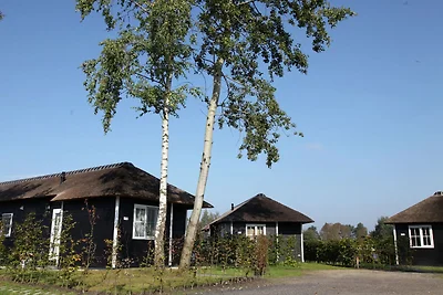 Reetgedeckte Lodge mit Kombi-Mikrowelle in ei...