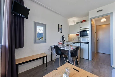 Wohnung in Les Orres mit Blick auf das Tal