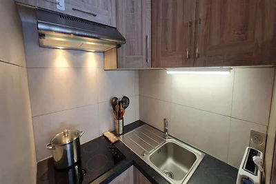 Berghaus mit Balkon und Skizugang