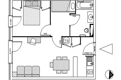2 Zimmer für 6 Personen