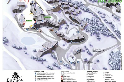 Wohnung in Arc 2000 mit Skiliftzugang