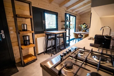 Luxe vrijstaande lodge met stoomcabine.