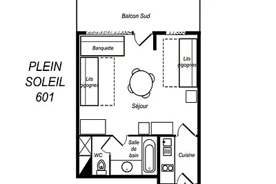 Charmantes Studio, hell, Ski-in/Ski-out