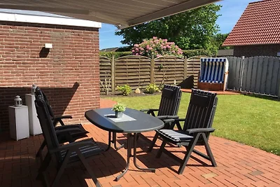 Holiday home in Hage with swimming pool