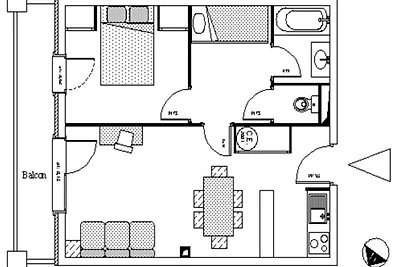 2 habitaciones para 6 personas
