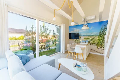 Ferienhaus mit privater Sauna, in Strandnähe