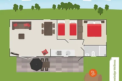 Chalet mit Sauna in der Nähe der Veluwe