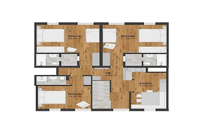 Apartamento vacacional con 2 dormitorios.