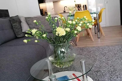 Wohnung nahe Ostsee mit Balkonblick