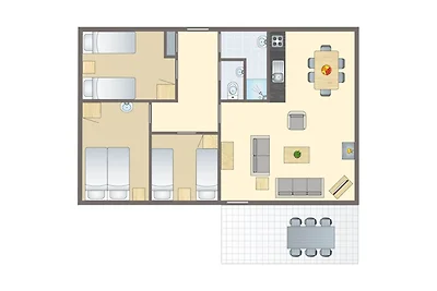 Schöner Bungalow mit Geschirrspüler bei der...