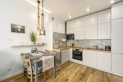 Wohnung in Grzybowo mit Garten