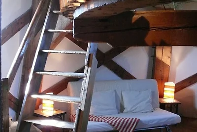 Schöne authentische Mühle nahe am Meer