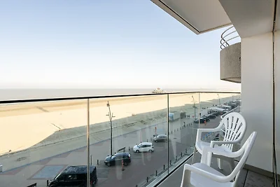 Blankenberge zentrale Wohnung mit Meerblick