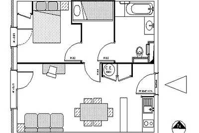 2 Zimmer für 6 Personen