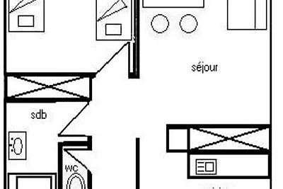 Apartment in Plagne Centre in der Nähe des Mo...