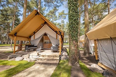 Fijne tentlodge met badkamer, Maastricht op 1...