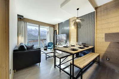 Apartment in Tignes mit Seeblick