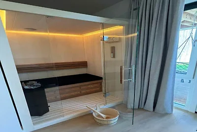 Großzügige Lodge mit privater Sauna