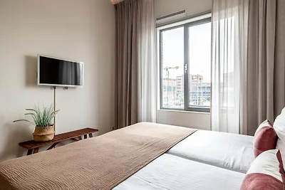 Schönes Apartment mit Blick auf den Hafen.