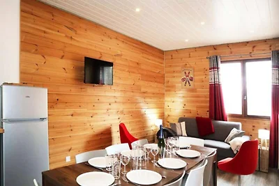 Wohnung in Les Orres mit Blick auf das Tal