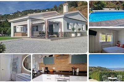 Cabin in Sayalonga with swimming pool
